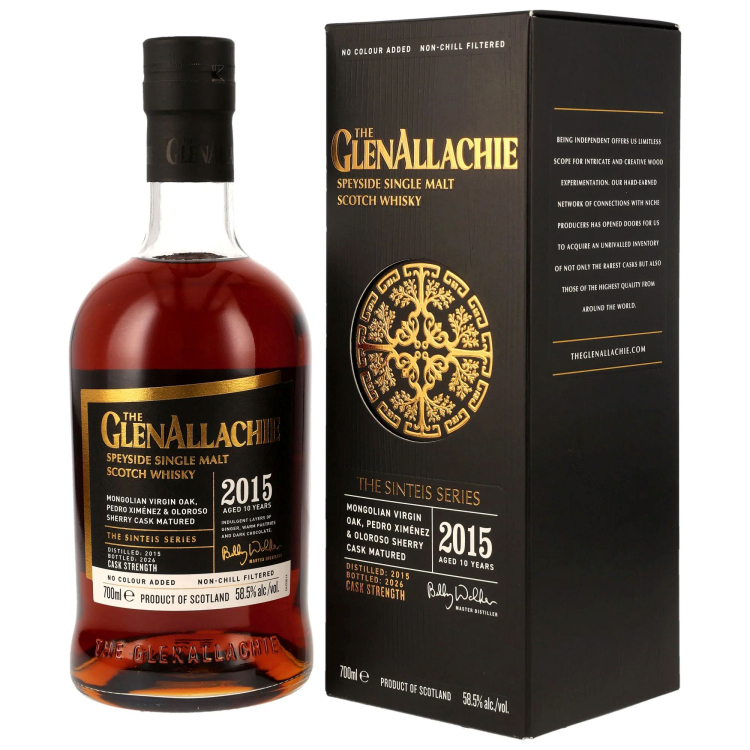 GlenAllachie 2015/2026 - 10 Jahre - Mongolian Virgin Oak, PX & Oloroso Sherry Casks - Sinteis Series Part IV